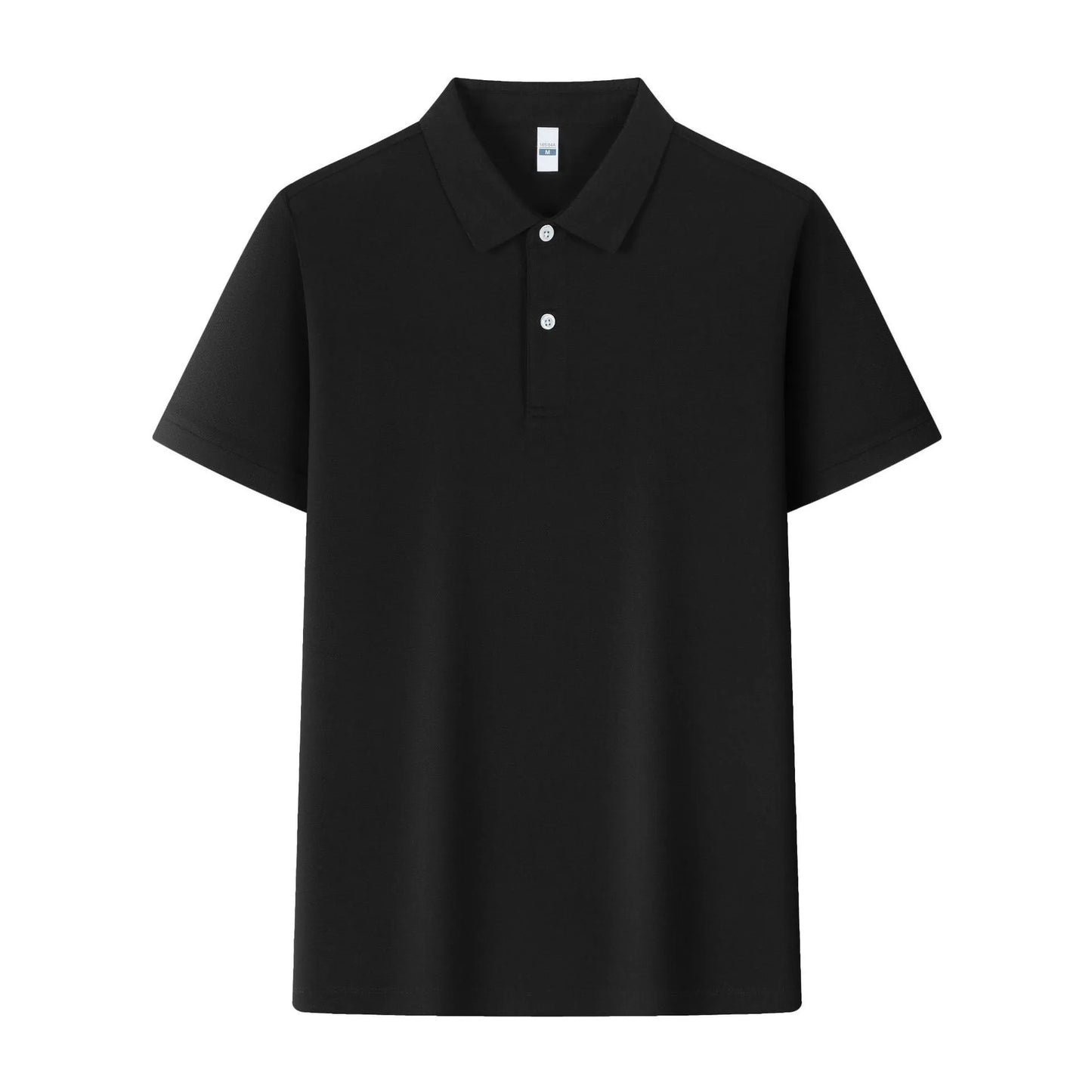 Lapel collar silk polo shirt in ice silk fabric available in multiple colours with asymmetric detail