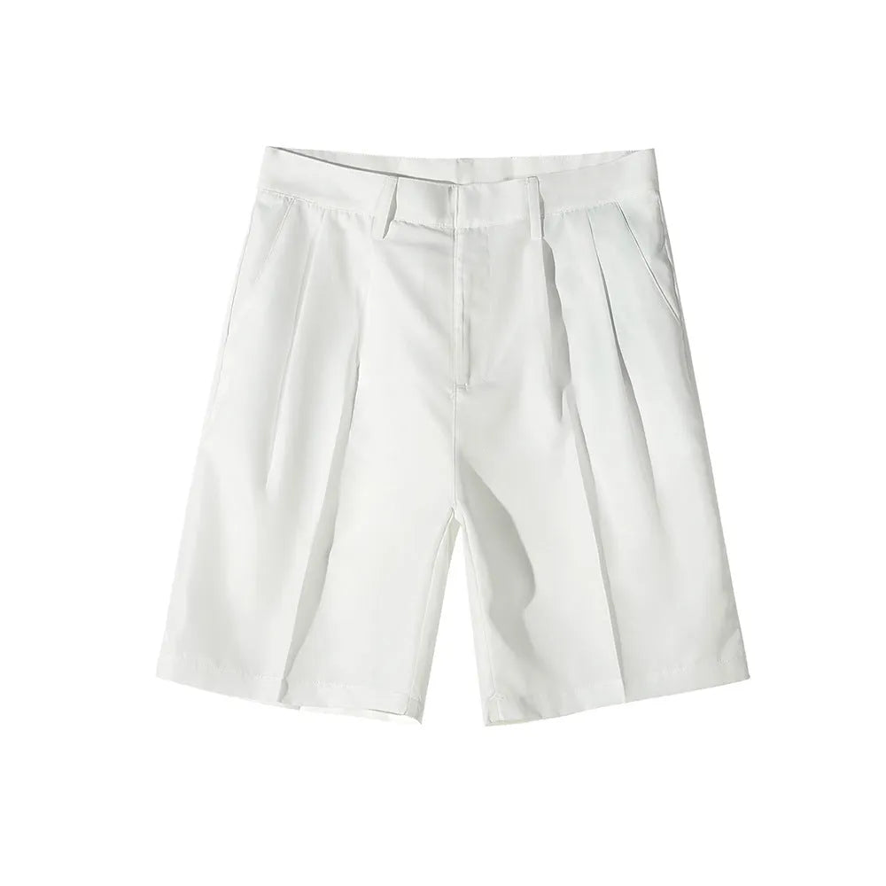 Men's straight-leg casual shorts in solid colour on a plain background.