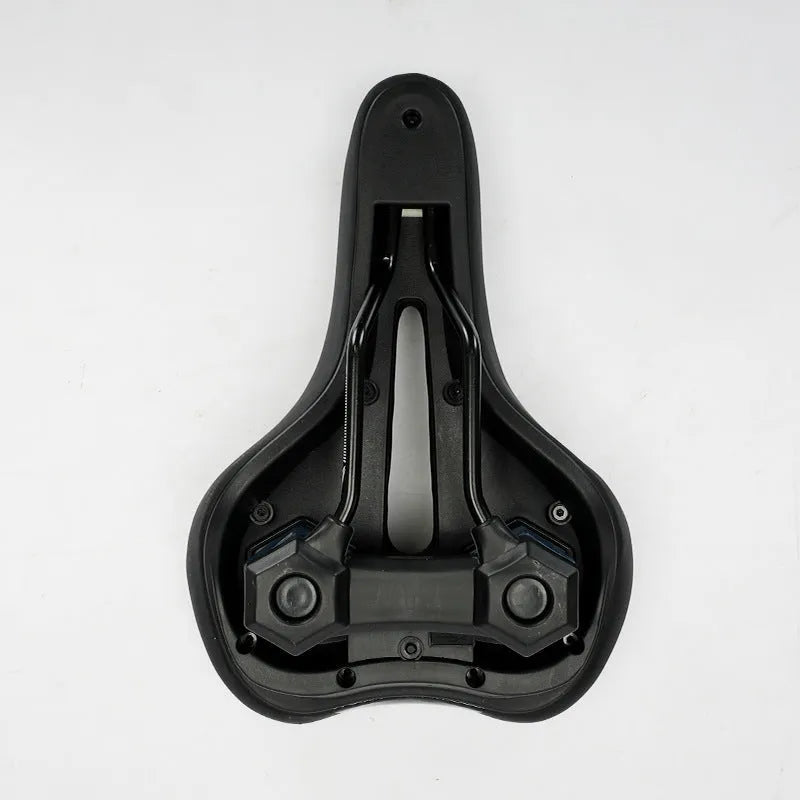 Bicycle Saddle Mountain Bike Seat Cushion 26x18x6cm Leather Fabric Silicone Padded Saddle for Mountain Sport Bicycle in Black Blue Gradient Dark Brown Gradient Green Pink Gradient