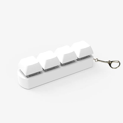 Four-key mechanical keyboard switch tester with transparent bottom shell and ABS plastic construction