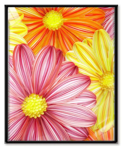 Handmade quilted paper painting craft kit with tools and materials for DIY decor