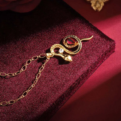 Copper-plated real gold star and moon rhinestone necklace for women