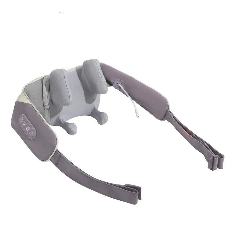 Multifunctional neck massager with kneading and hot compress functions in various colors