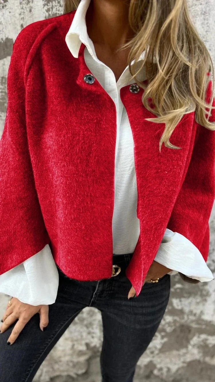 Women's cozy batwing sleeve cardigan in various colors and sizes