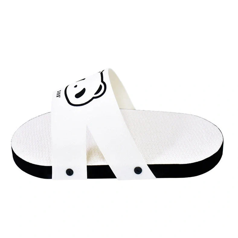 White slipper style cat scratch board made from corrugated paper measuring 30cm length