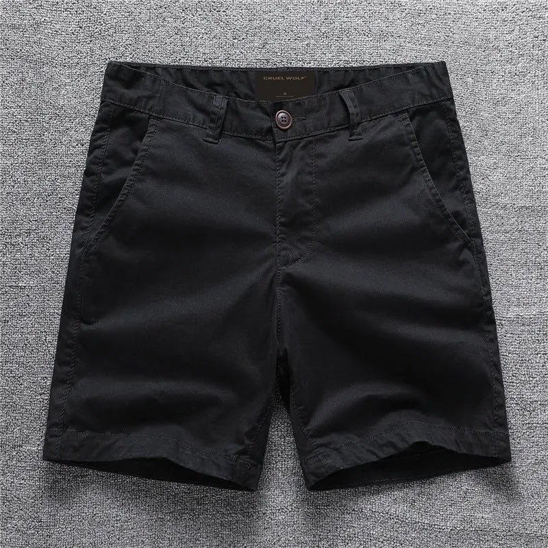 Cotton camouflage summer shorts with zip placket in multiple colour patterns including army green and sand camouflage