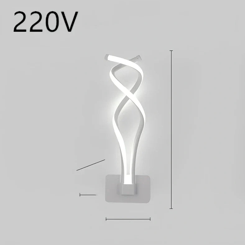 Nordic minimalist LED wall lamp in black with silicone shade, 220V for bedroom bedside use, 30000-hour lifespan