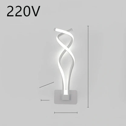 Nordic minimalist LED wall lamp in black with silicone shade, 220V for bedroom bedside use, 30000-hour lifespan