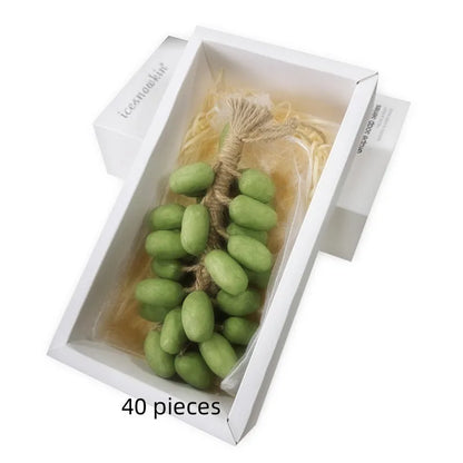 Handmade grape soap bar 120g with black green purple grape or litchi fragrance options