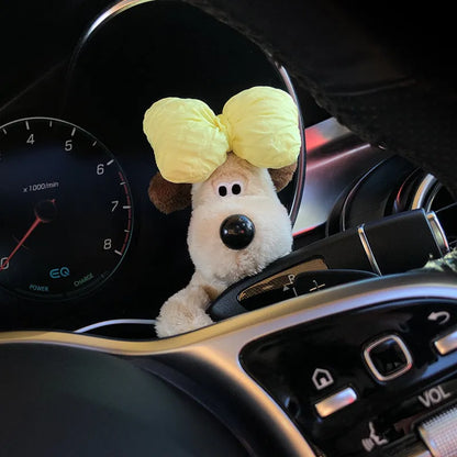 Cotton cartoon doll ornament for car pregnancy block coverage with hanging design