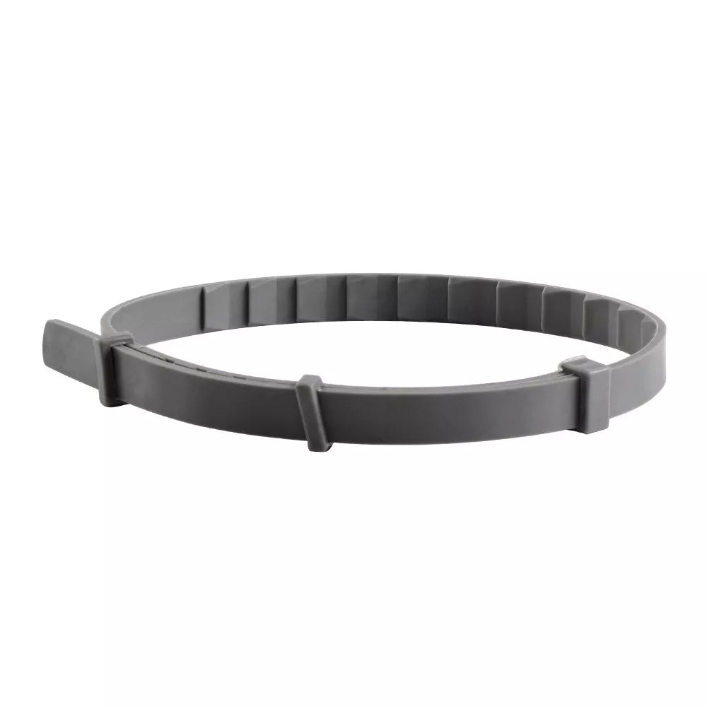 Adjustable silicone pet collar in various colors for flea and tick protection