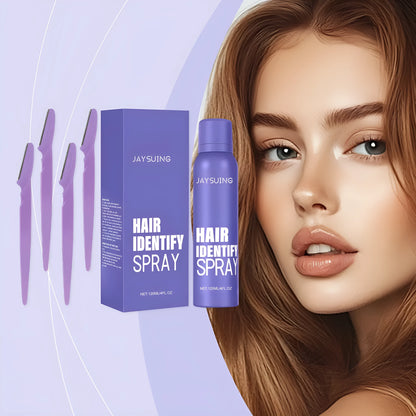120ml bottle of portable non irritating hair removal spray with plant extracts