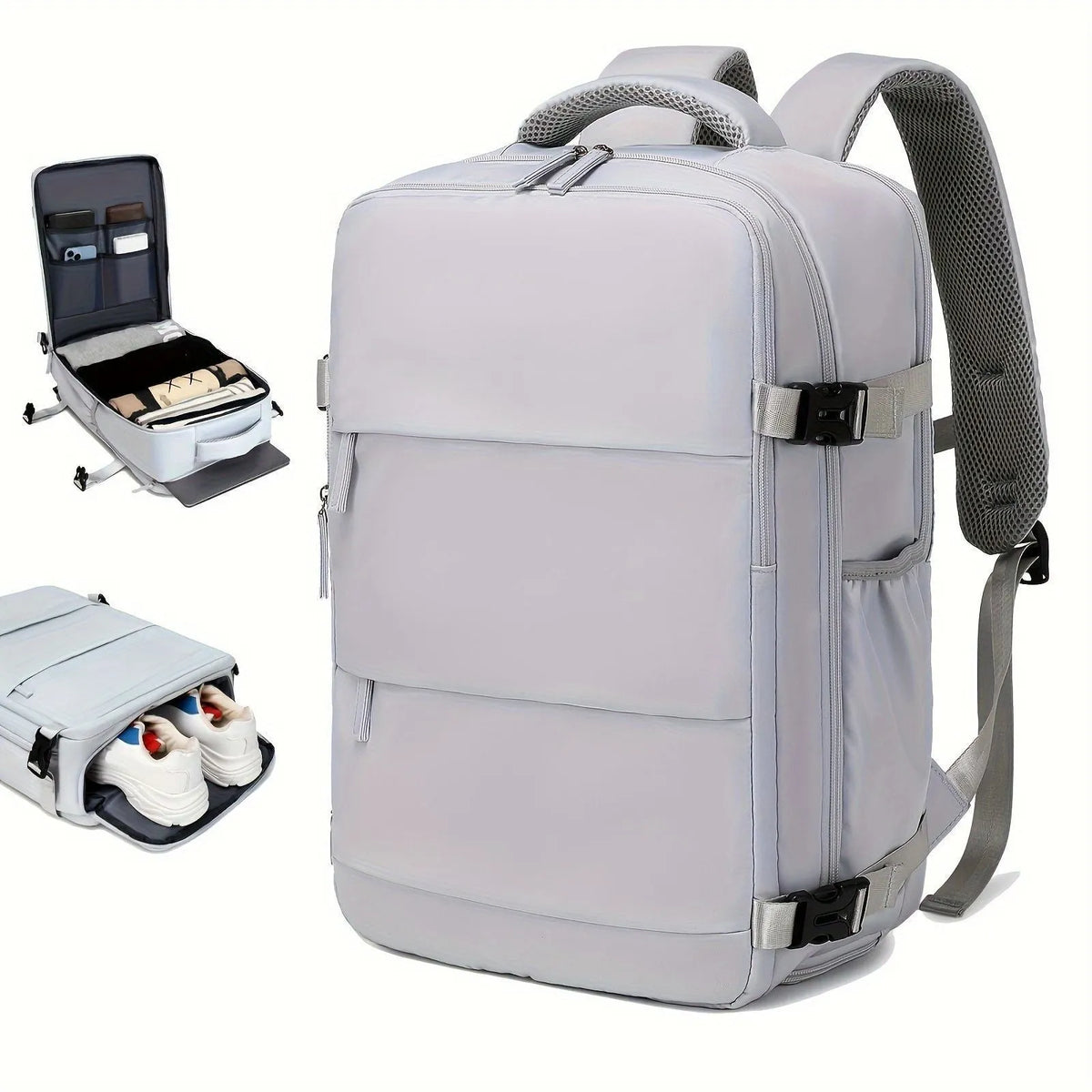 Men's large capacity multifunctional luggage backpack in nylon with 20-35L storage for leisure travel
