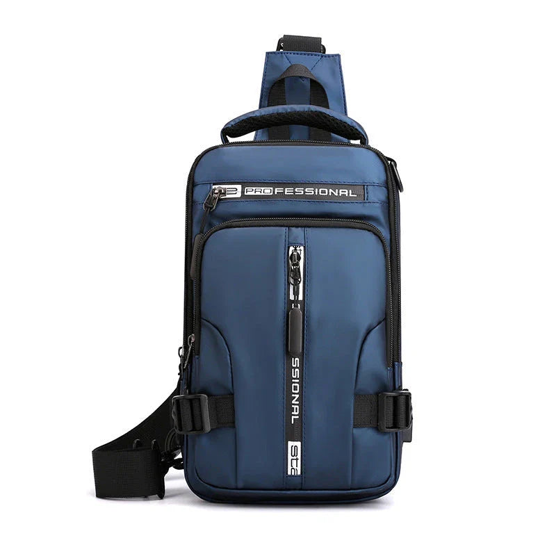 Versatile Crossbody Bag for Men with Multifunctional Design, Nylon Construction, and Dedicated Interior Pockets