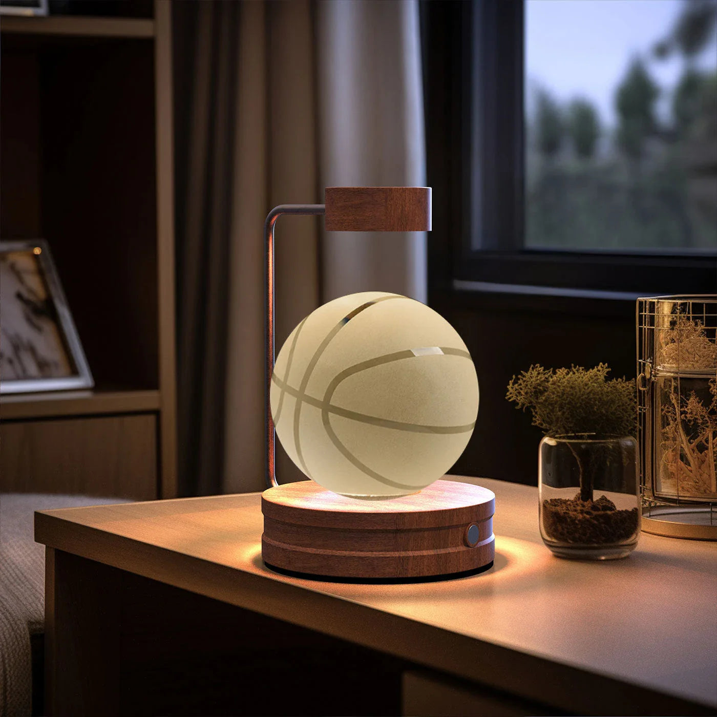 Captivating Crystal Ball Dinosaur Nightlight with Warm, Soothing Glow