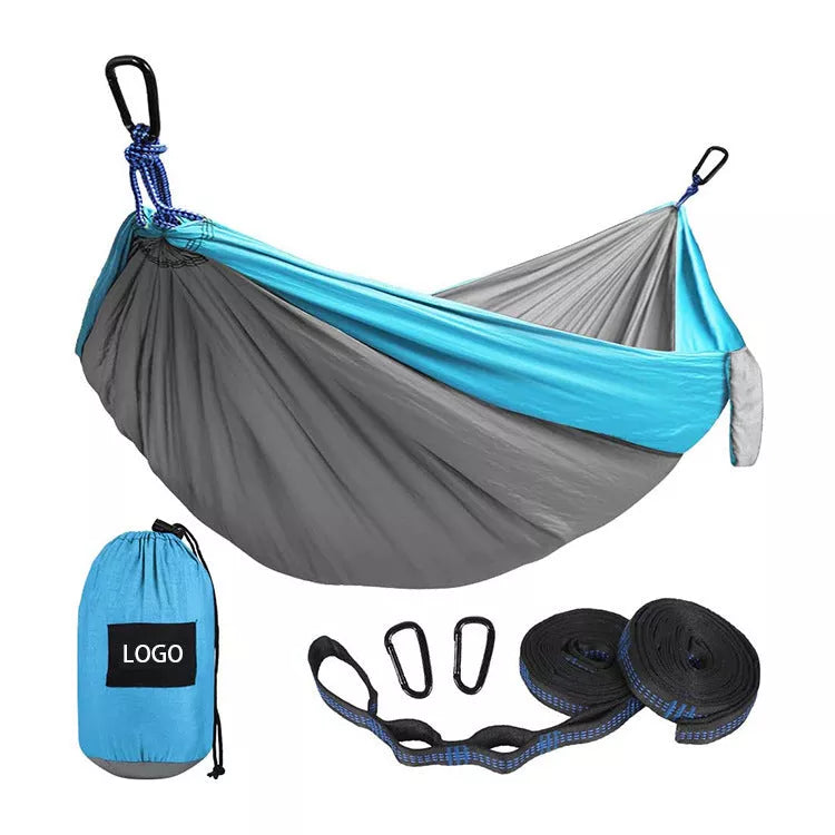 Nylon parachute cloth hammock in customizable colors for outdoor relaxation