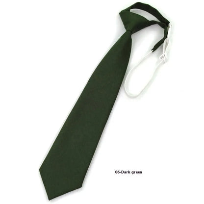 Men's navy blue cotton bow tie with arrow style shape on a white background.