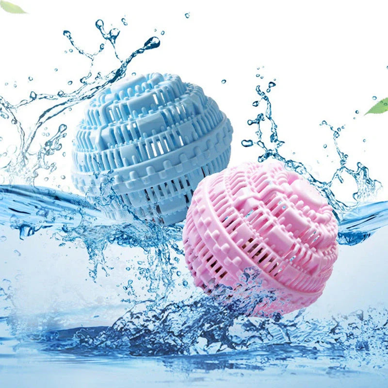 Laundry Ball Decontamination Anti-Winding Artifact in blue, pink, white, and green
