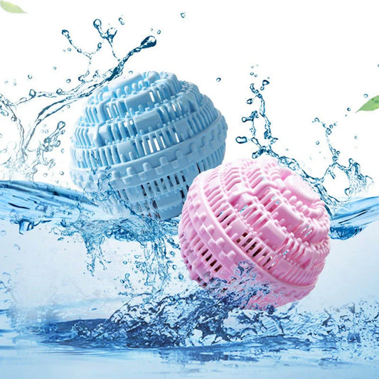 Laundry Ball Decontamination Anti-Winding Artifact in blue, pink, white, and green