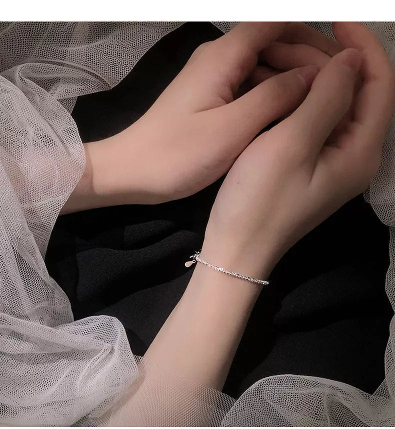 Starry Bracelet Sparkling Cauliflower Anklet in copper with starry sky design