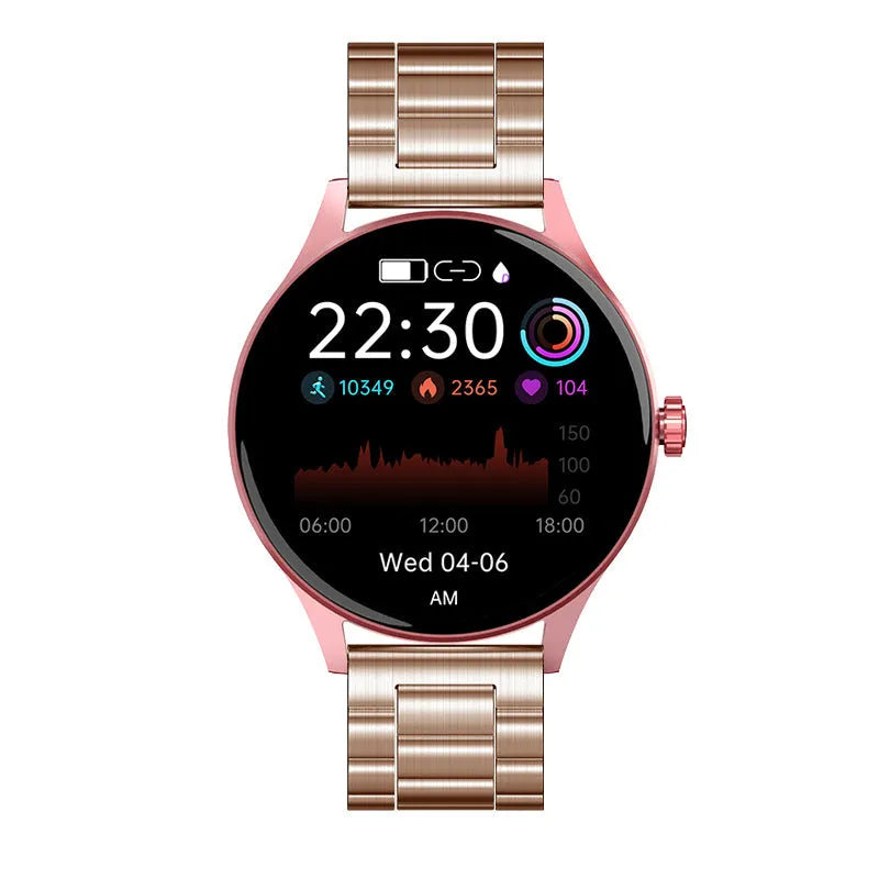 Smart watch for blood sugar monitoring with heart rate tracking on 1.43 inch AMOLED screen