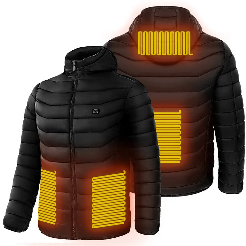 Heated Puffer Jacket with Electric Warming for Skiing