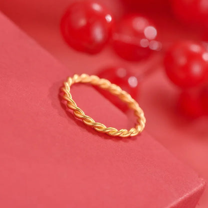 Brass gold plated women's bracelet ring shown in glossy, matte, and twist styles.
