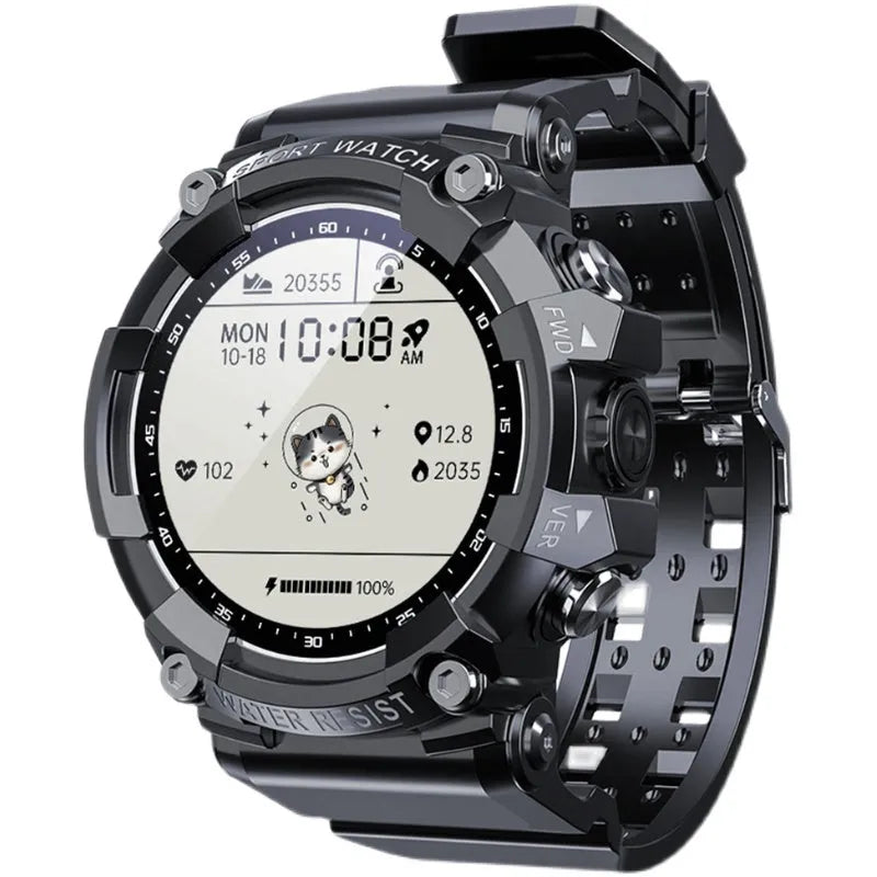 ATTACK 3 IP67 waterproof smart sports watch in black, pink, or white on a wrist.