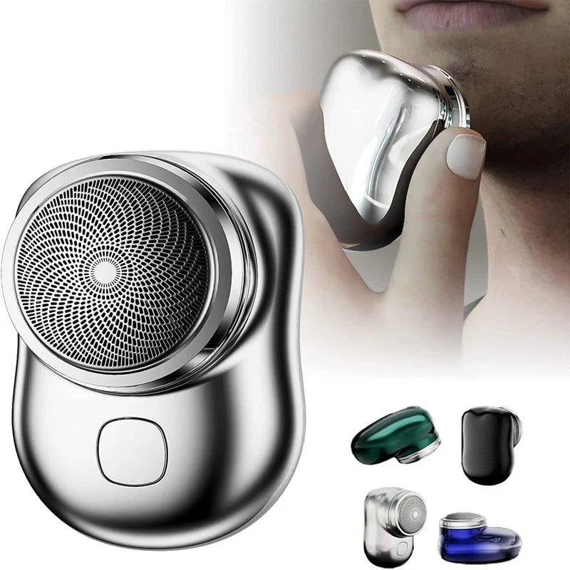 Cordless Compact Electric Shaver for Men - USB Rechargeable Portable Face Trimmer