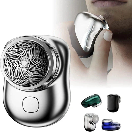 Cordless Compact Electric Shaver for Men - USB Rechargeable Portable Face Trimmer