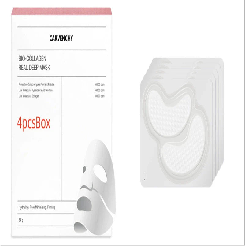 Deep Collagen Overnight Mask - Rejuvenating Facial Sheet Masks with Low-Molecular-Weight Collagen for Firmer, More Radiant Skin