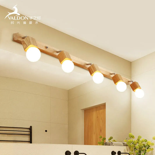 Circular mirror-finish LED wall lamp with 24cm diameter showing three light colour options