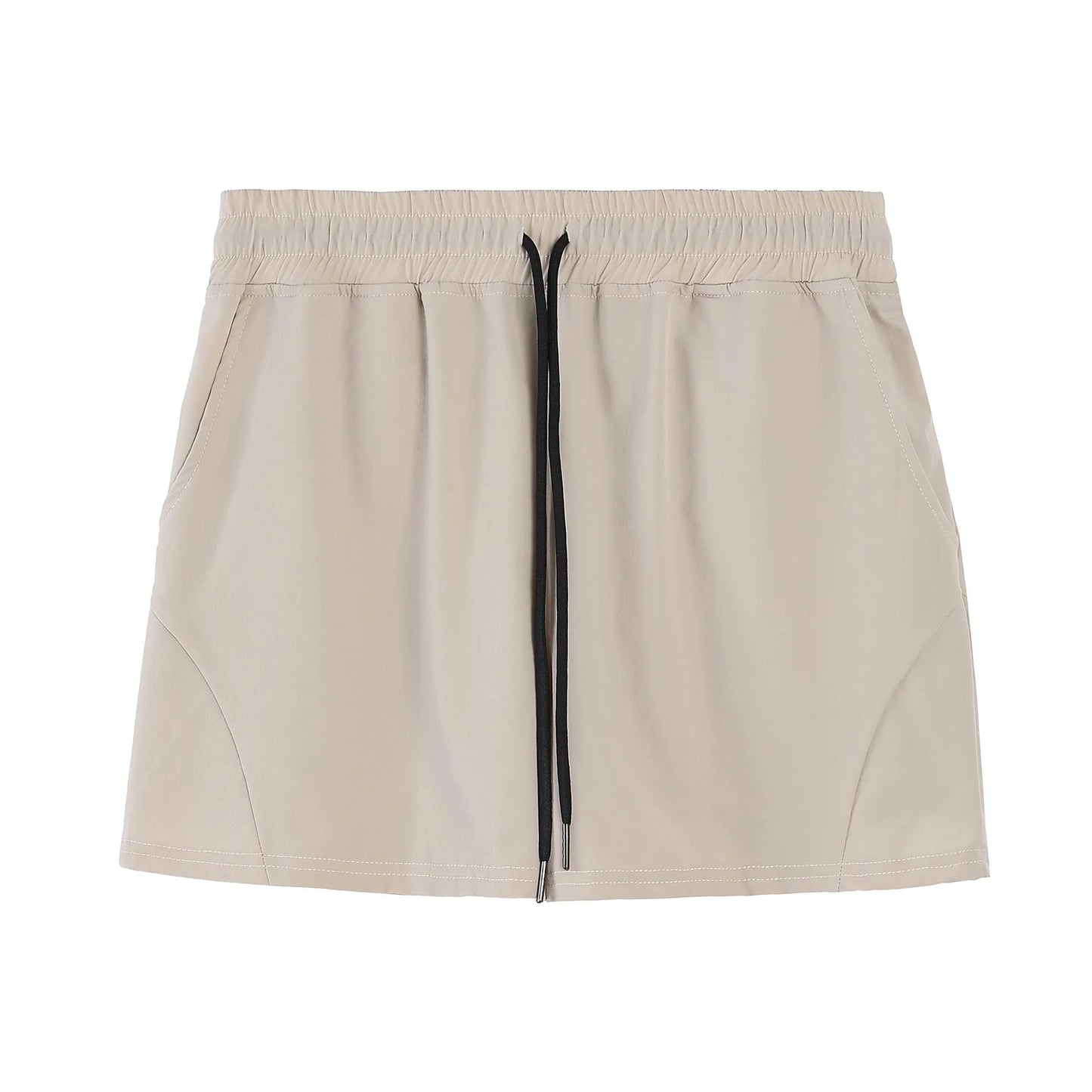 Men's grey polyester basketball shorts with elastic waistband for summer sports wear