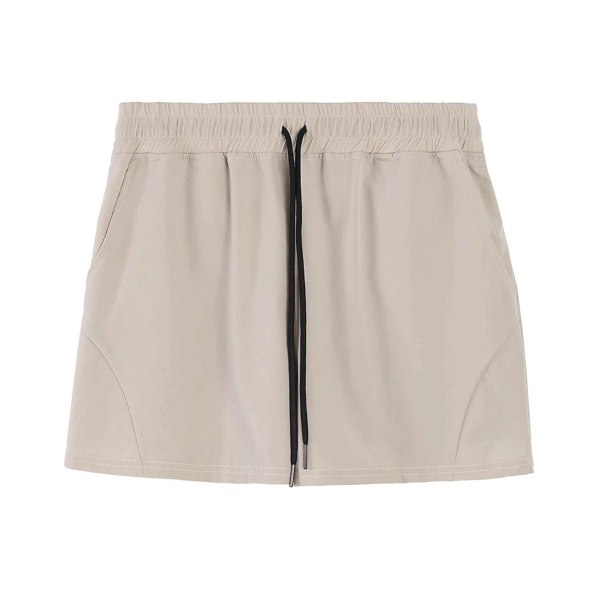 Men's grey polyester basketball shorts with elastic waistband for summer sports wear