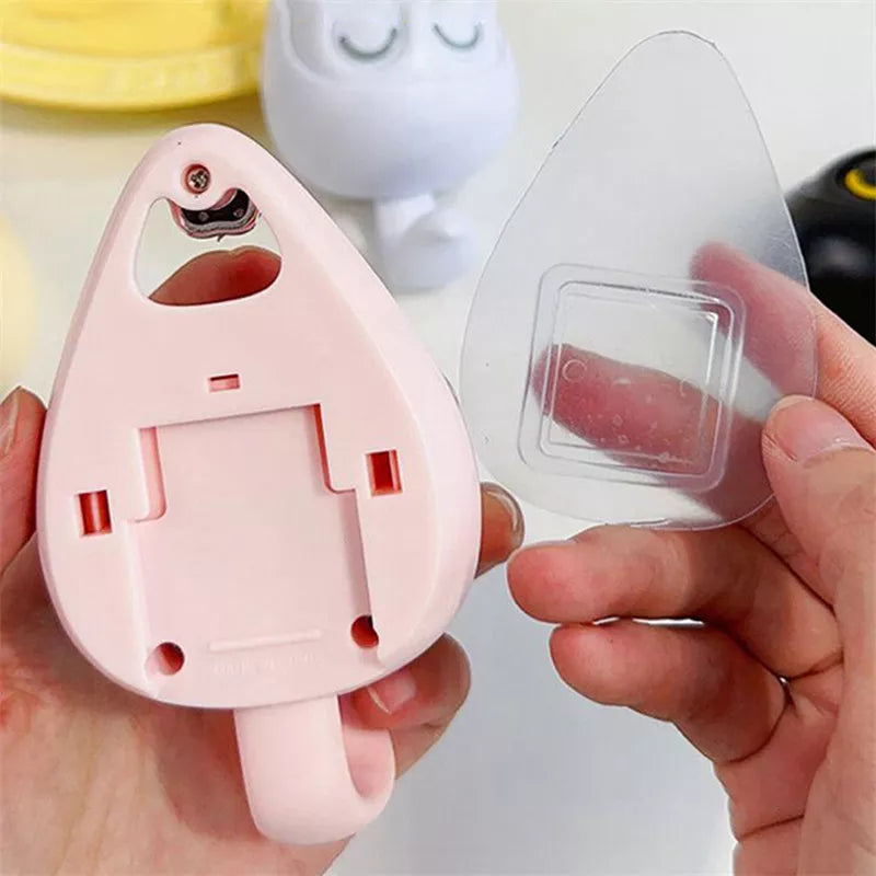 Interactive blink cat coat hook in six colors, perfect for home decor and organization