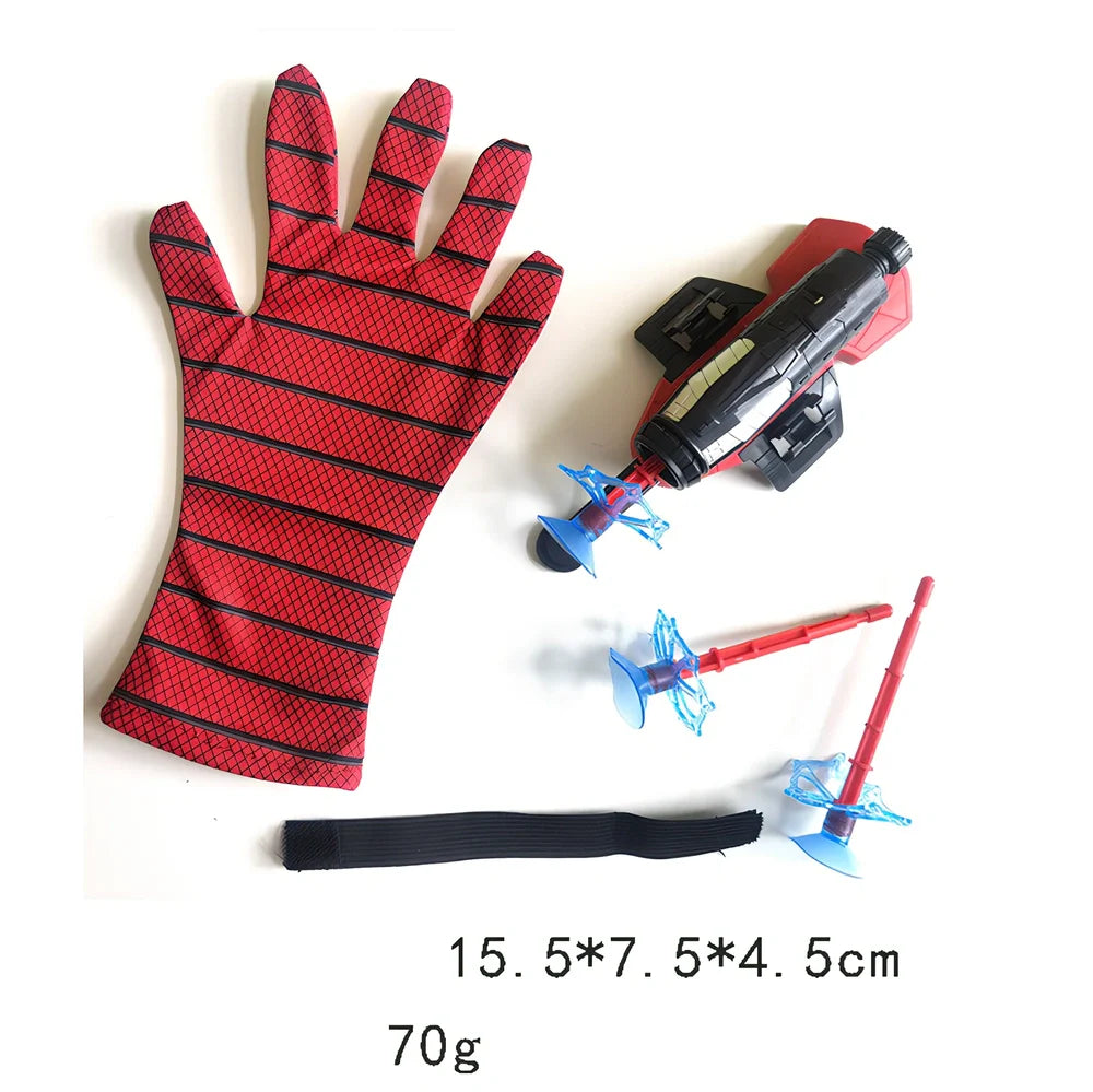 Green Spider Launcher wrist toy with transmitter and suction gloves on adjustable strap