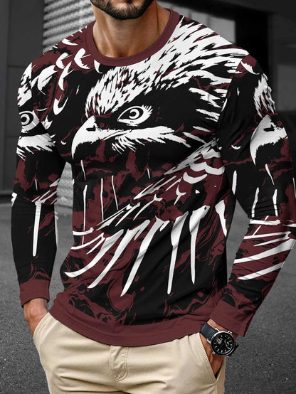 Men's long sleeve milk silk pullover in round neck style showing multiple colour options