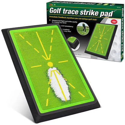 Golf Swing Practice Mat Strike with high-grade bead sheet for realistic practice