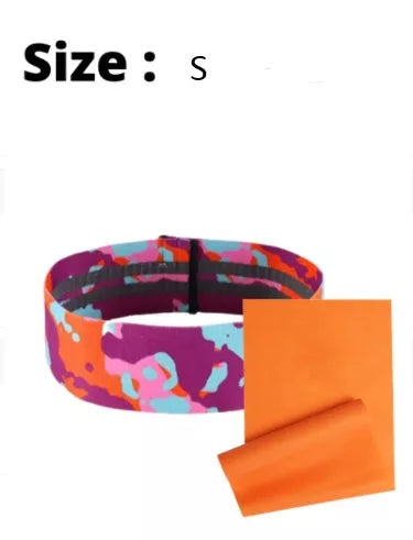 Anti-slip yoga camouflage color resistance band for hip lift and leg beauty exercises