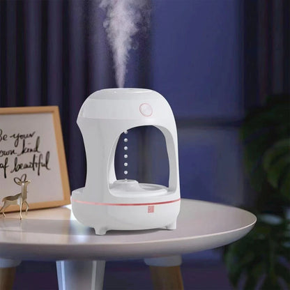Levitating Water Drops Humidifier with LED night light and air purification feature
