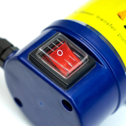 Electric oil pump, portable, 12V/24V/220V, 0.26kW, 45m³/h flow, 8m head, 25mm inlet