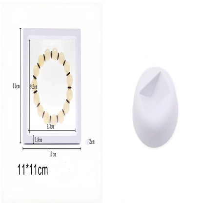 Black 11x11cm suspended 3D floating display frame holder with square base for coins and gems