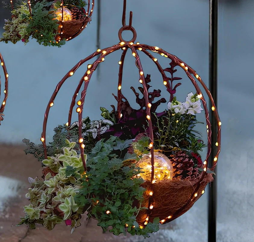 Christmas door hanging decoration measuring 50cm with plastic construction and luminous ornament options