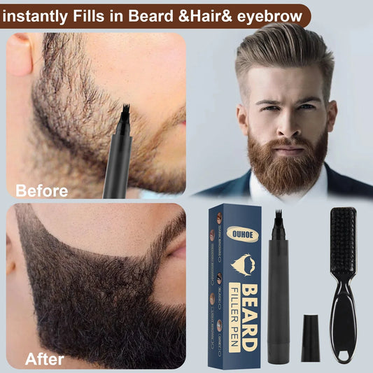 Premium beard pencil for flawless facial hair styling and filling in patchy, thin beards