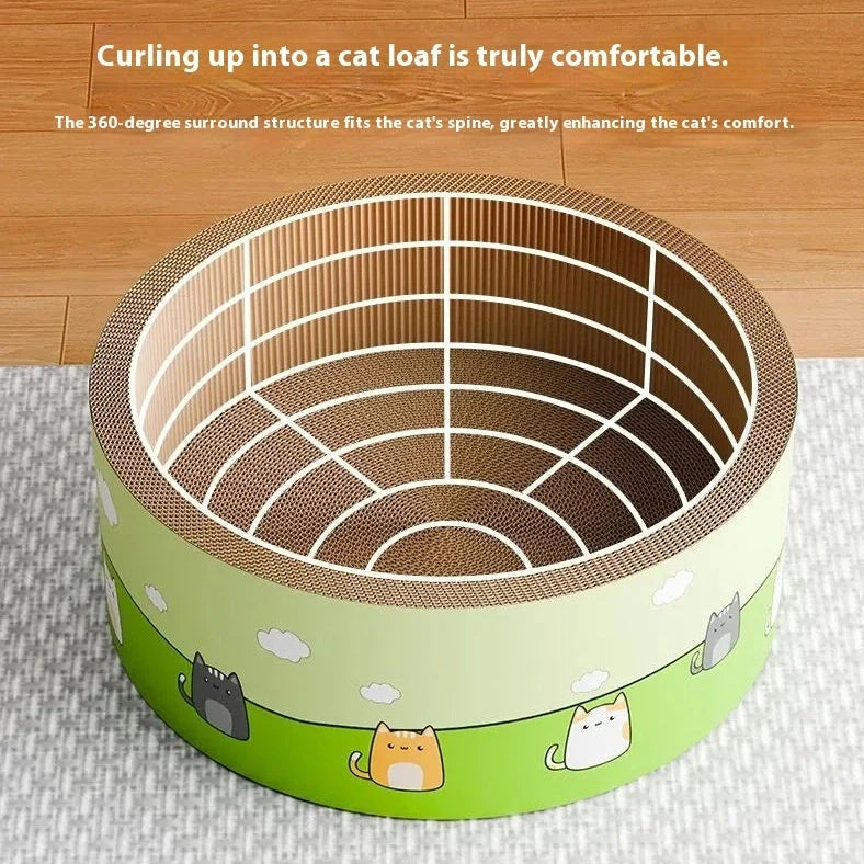 Super Large Deepening Round Scratch Board with deep pit patterns in 45cm and 50cm sizes