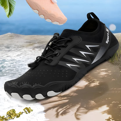 Quick-drying river tracing shoes in apricot colour with mesh upper and rubber sole