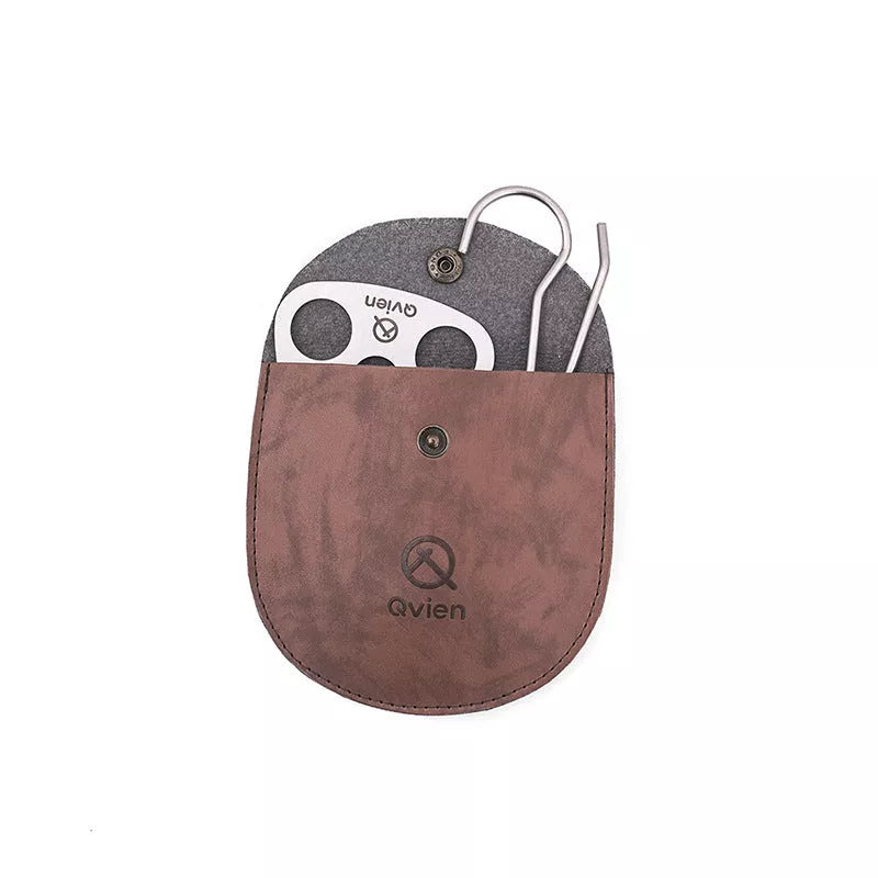 Stainless steel triangle hanging pot support for camping with adjustable chain