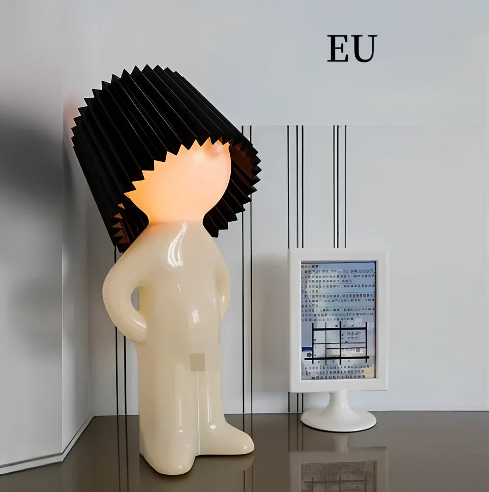 Shy Little Boy Reading Lamp in various colours with adjustable 11-15W wattage and ABS construction