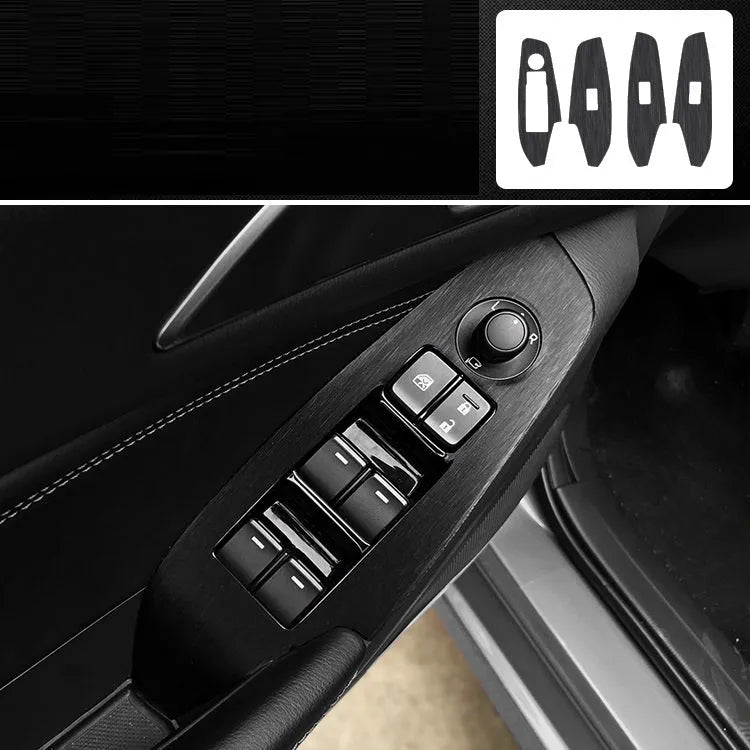 Unksera car interior decorative film sticker kit with 12 pre-cut pieces for dashboard and centre console protection