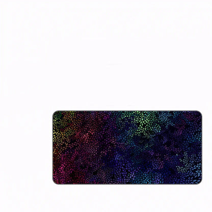 Gaming computer mouse pad with heat transfer technology showing cloth surface and rubber base